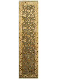 Tapis de couloir Tapis en laine - 300 x 75 cm - vert