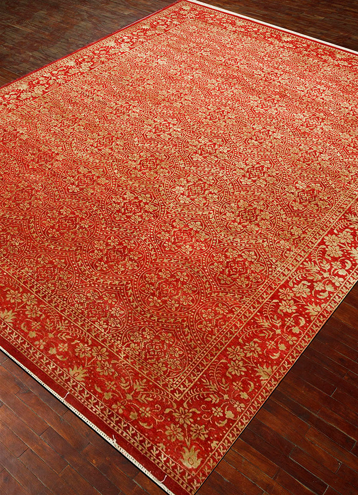 Tapis en laine - 395 x 295 cm - orange