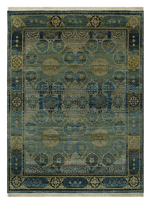 Tapis en laine - 300 x 240 cm - vert de mer
