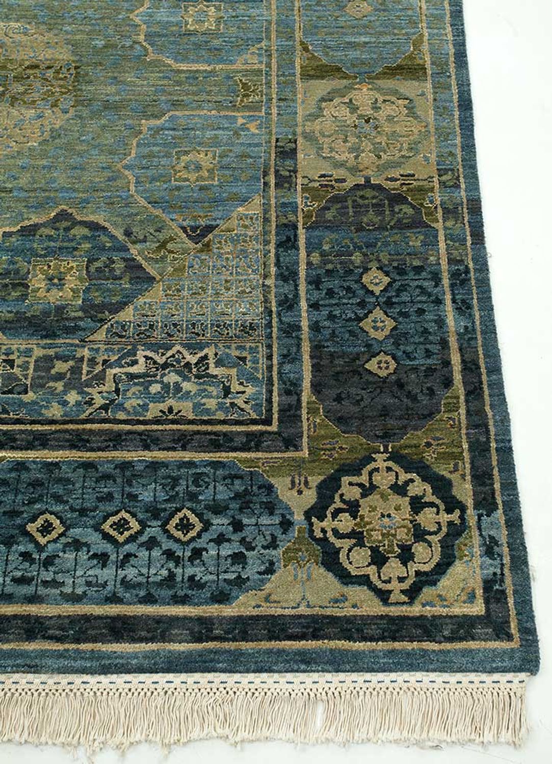 Tapis en laine - 300 x 240 cm - vert de mer