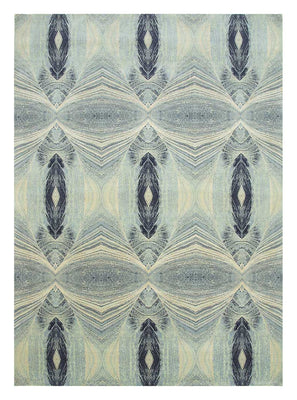 Tapis en laine - 300 x 240 cm - bleu clair