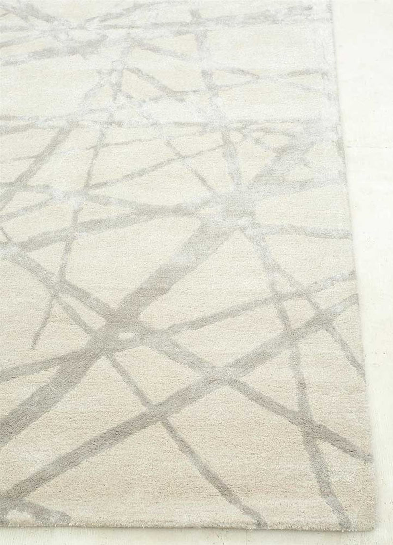 Tapis en laine - 240 x 150 cm - crème