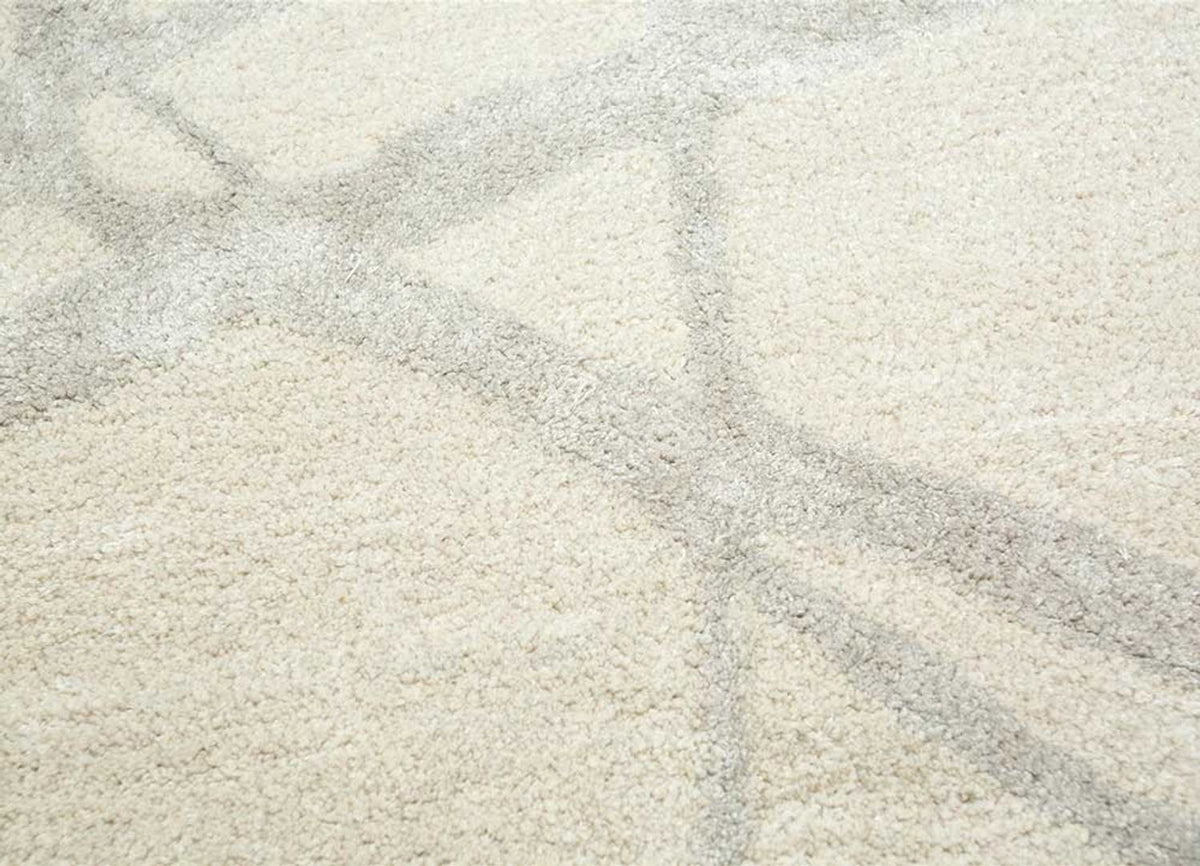 Tapis en laine - 240 x 150 cm - crème