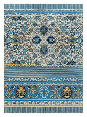 Tapis en laine - 300 x 240 cm - bleu