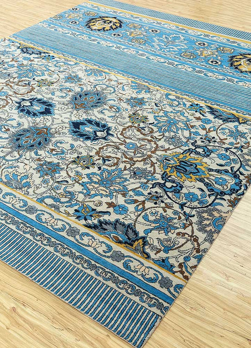 Tapis en laine - 300 x 240 cm - bleu
