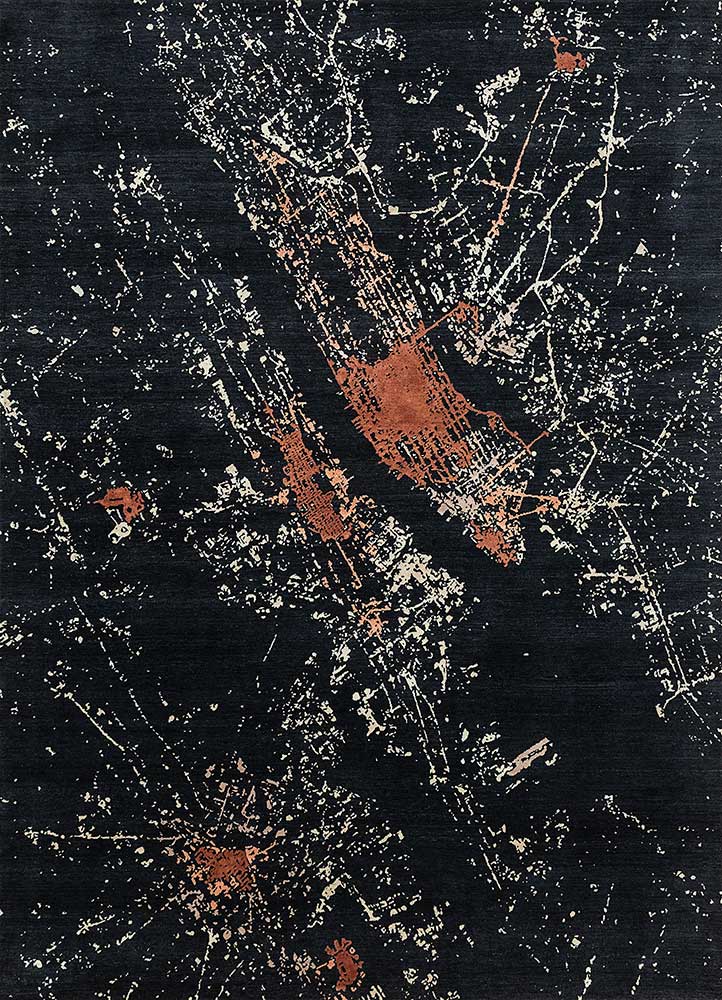 Tapis en laine - 300 x 240 cm - noir
