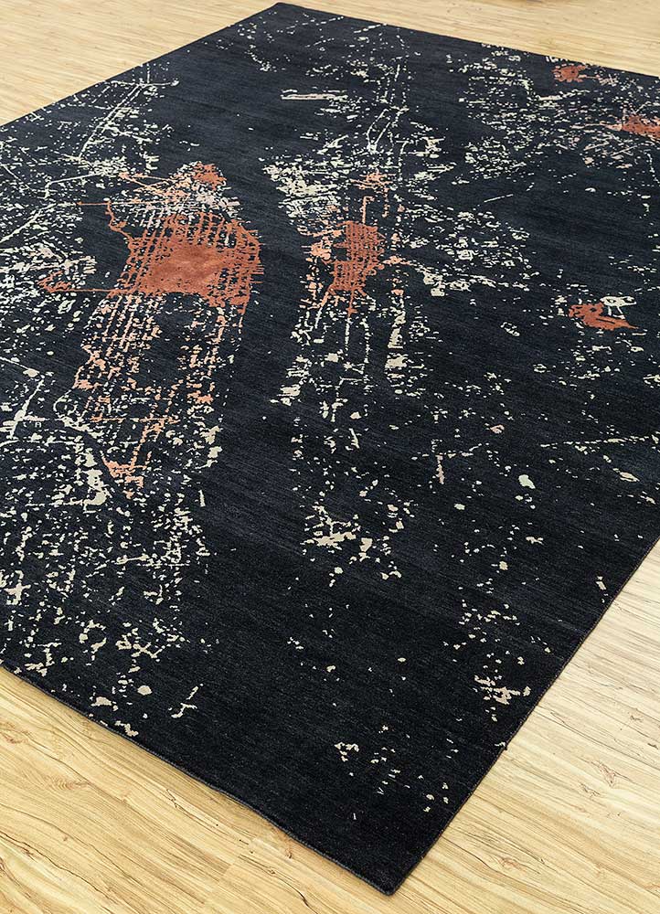 Tapis en laine - 300 x 240 cm - noir
