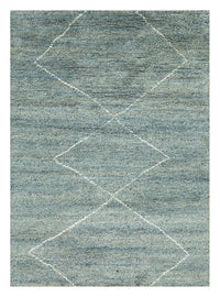 Tapis en laine - 240 x 150 cm - bleu pétrole