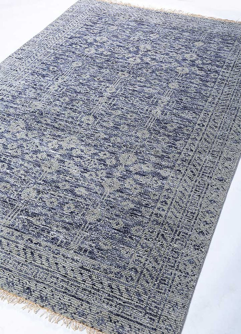 Tapis en laine - 240 x 150 cm - bleu