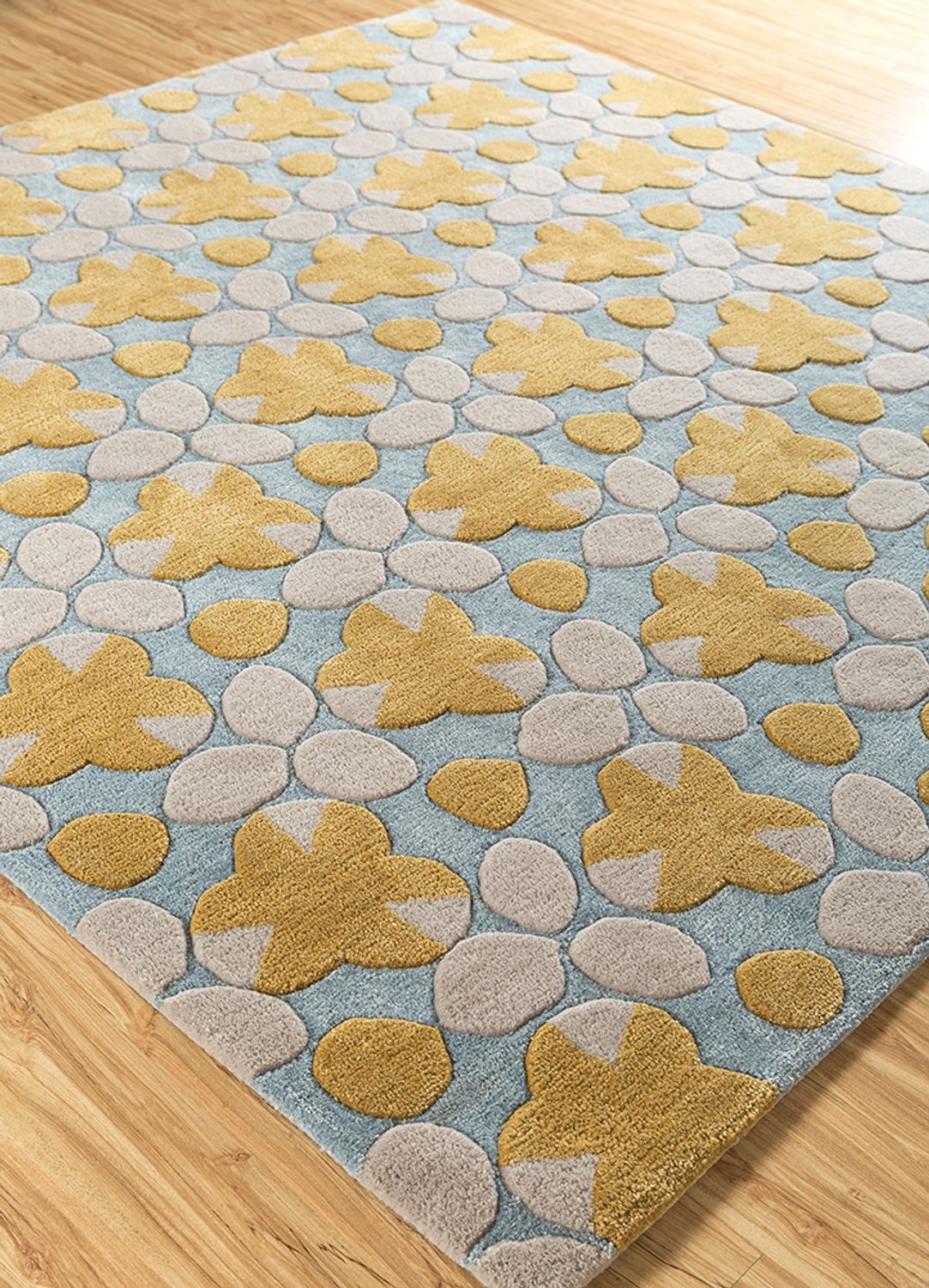 Tapis en laine - geovane - carré