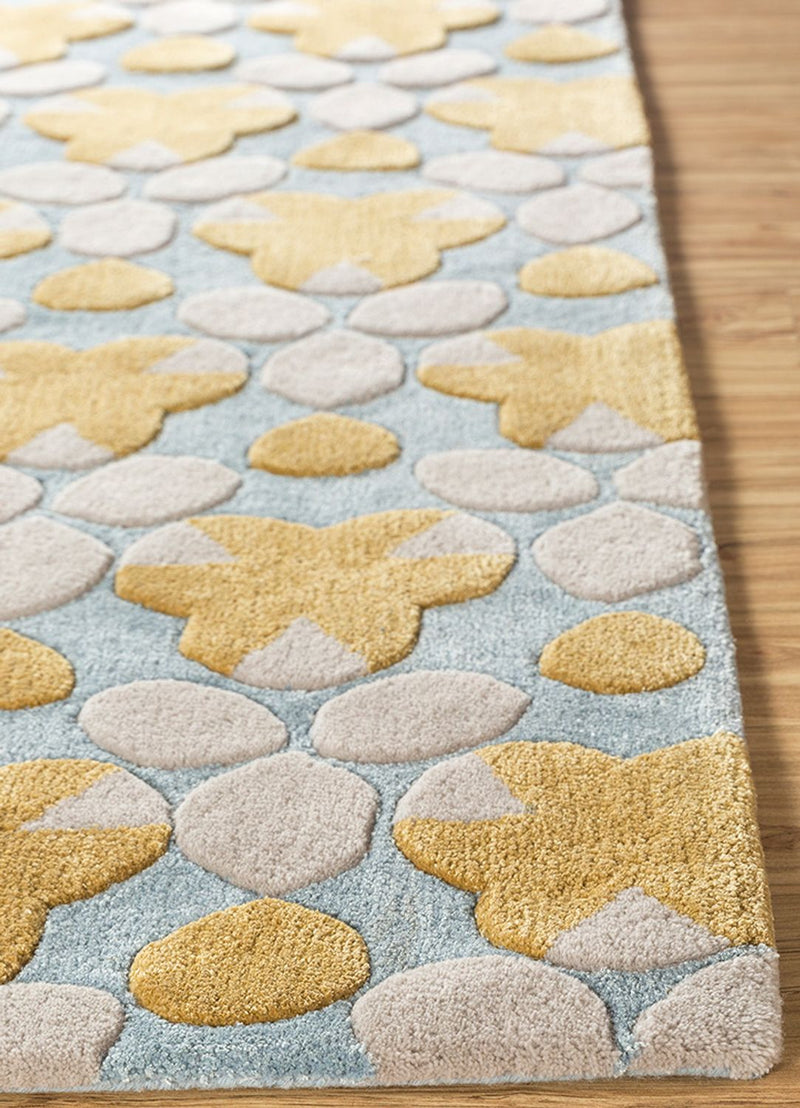 Tapis en laine - geovane - carré
