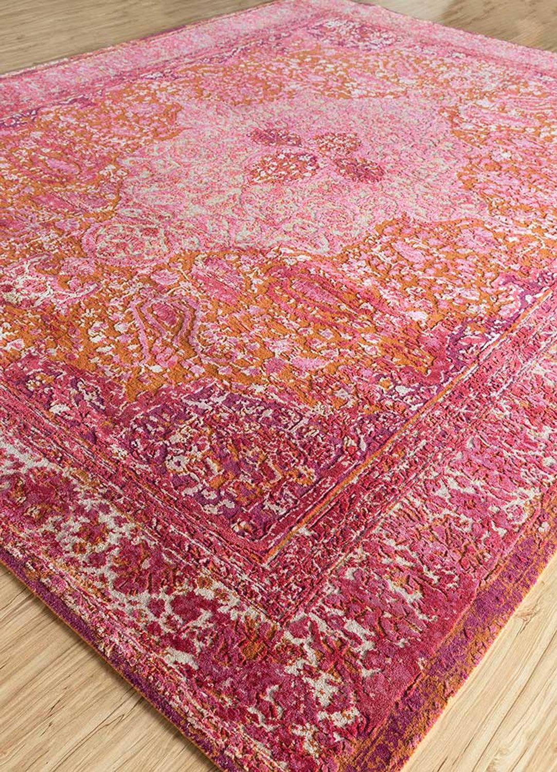 Tapis en laine - 300 x 240 cm - rouge clair