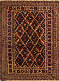 Tapis en laine carré  - 120 x 120 cm - or