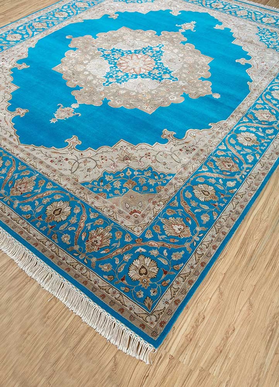 Tapis en laine - 300 x 240 cm - bleu