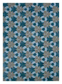 Tapis en laine - 240 x 170 cm - bleu