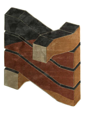 Tapis en laine originale  - 240 x 180 cm - multicolore