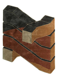 Tapis en laine originale  - 240 x 180 cm - multicolore