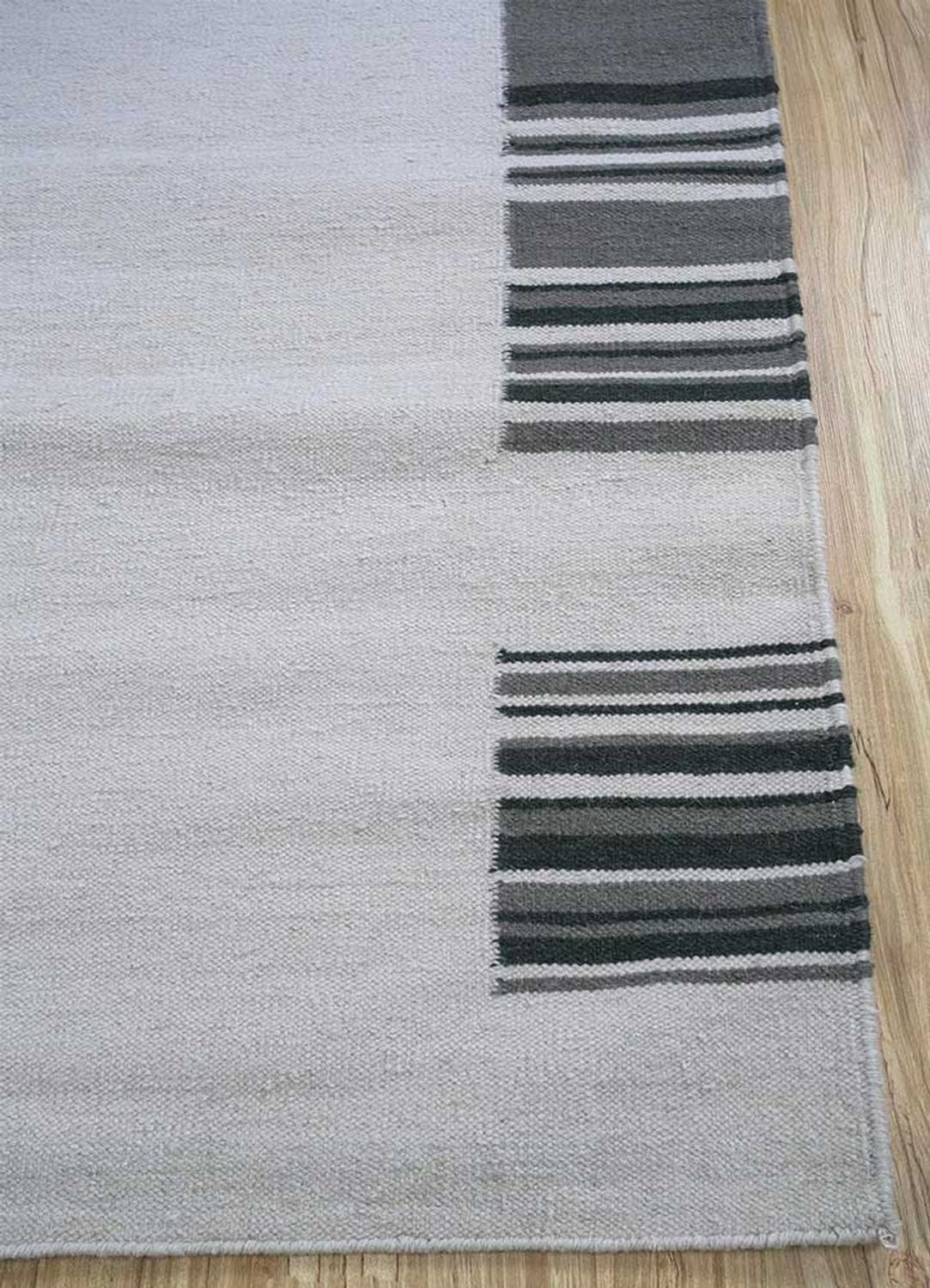 Tapis en laine - 240 x 150 cm - gris clair