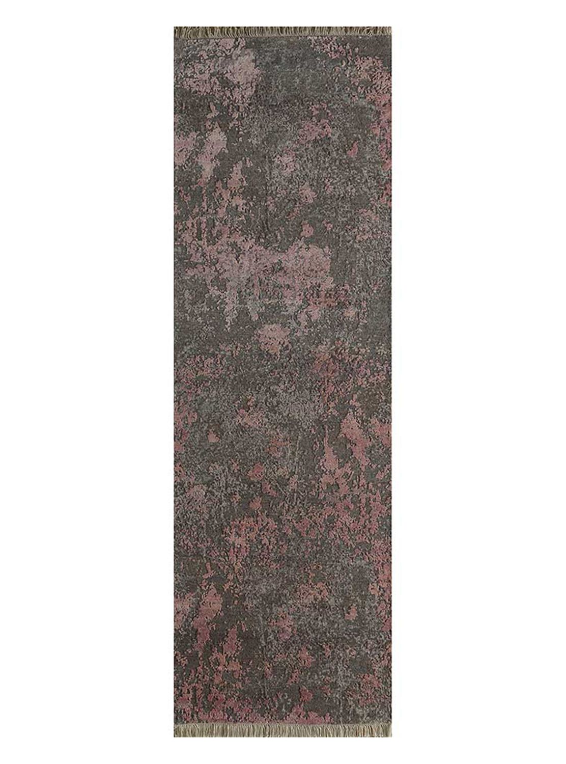 Tapis de couloir Tapis en laine - 240 x 75 cm - gris