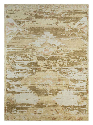 Tapis en laine - 300 x 240 cm - beige foncé