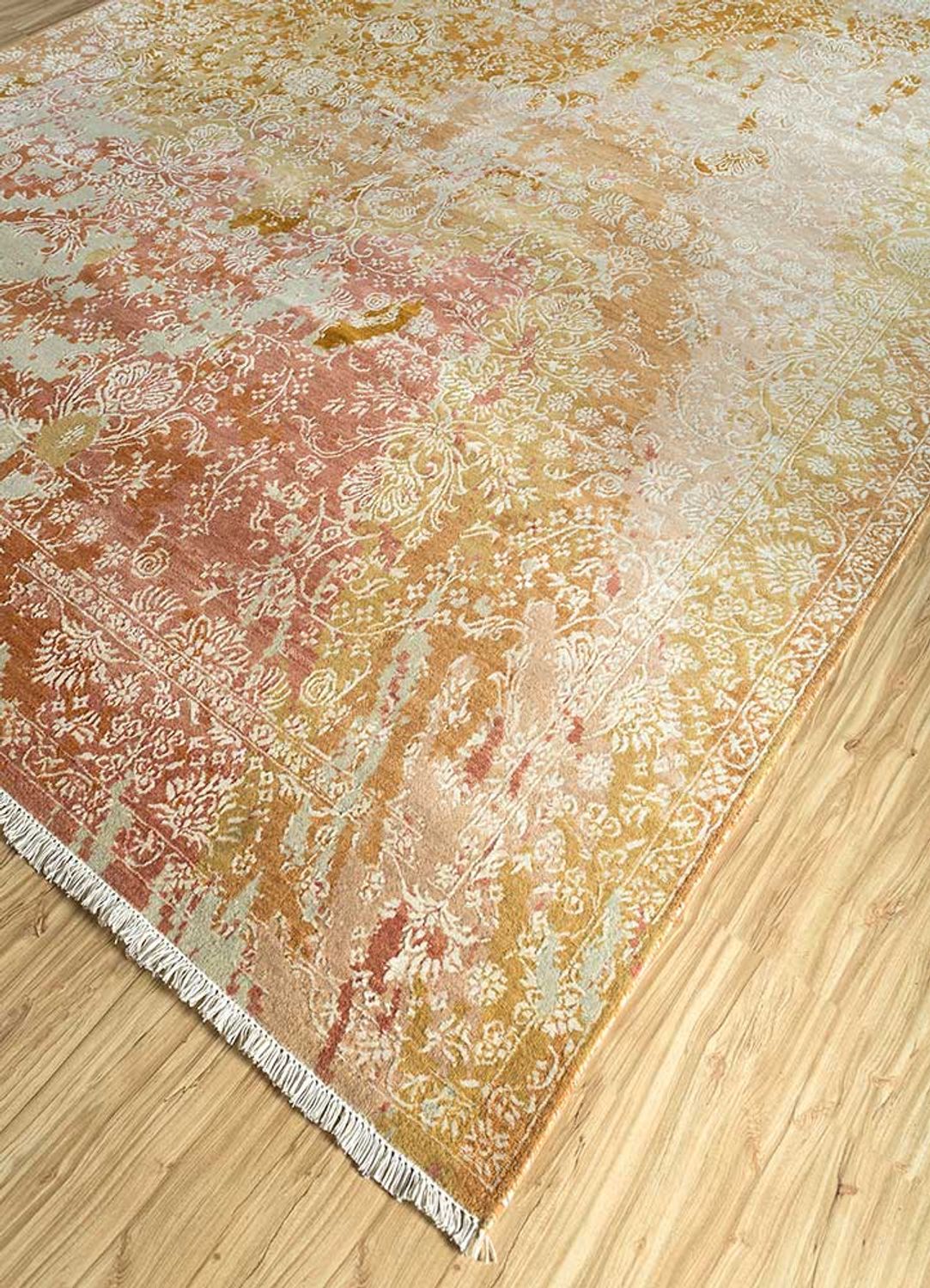 Tapis en laine - 300 x 240 cm - orange