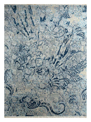 Tapis en laine - 300 x 240 cm - bleu