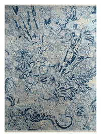 Tapis en laine - 300 x 240 cm - bleu