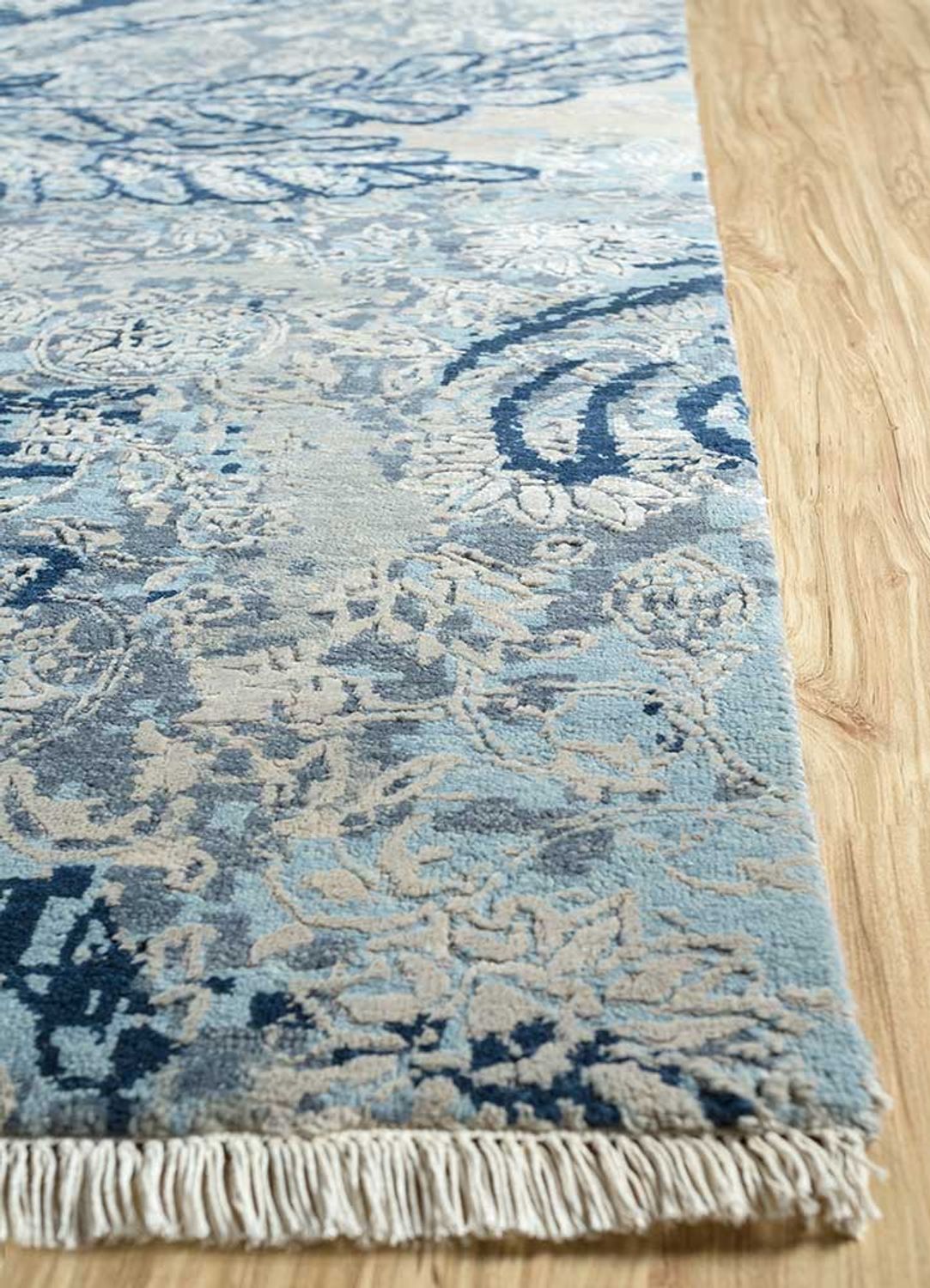 Tapis en laine - 300 x 240 cm - bleu