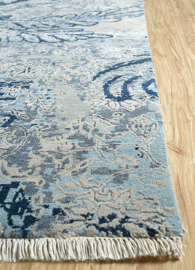 Tapis en laine - 300 x 240 cm - bleu