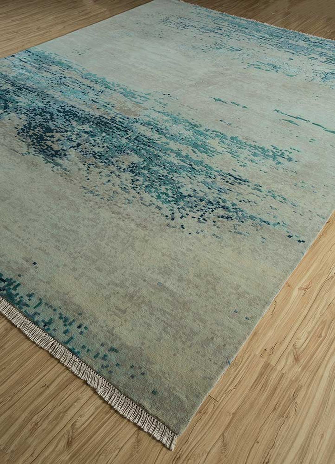 Tapis en laine - 300 x 240 cm - bleu