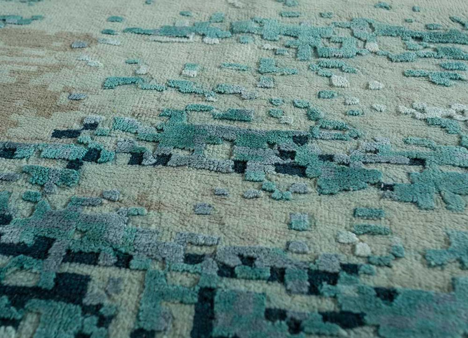 Tapis en laine - 300 x 240 cm - bleu