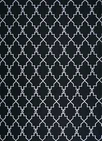 Tapis en laine - 375 x 270 cm - noir et blanc