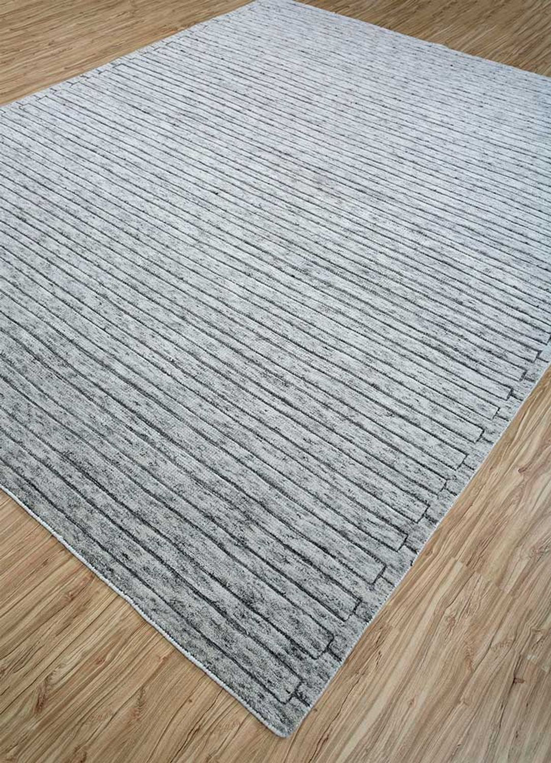 Tapis en laine - 300 x 240 cm - gris