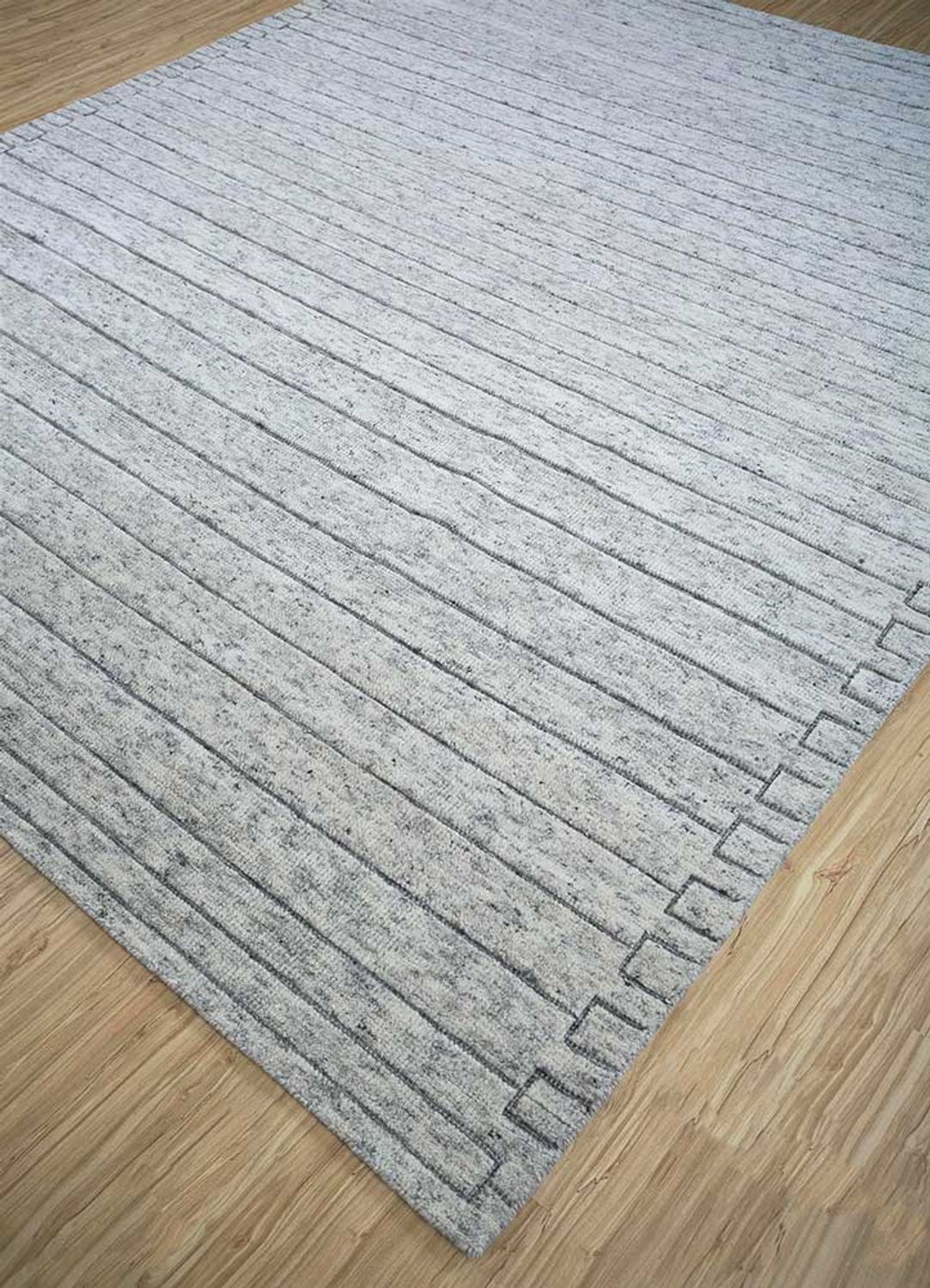 Tapis en laine - 300 x 240 cm - gris