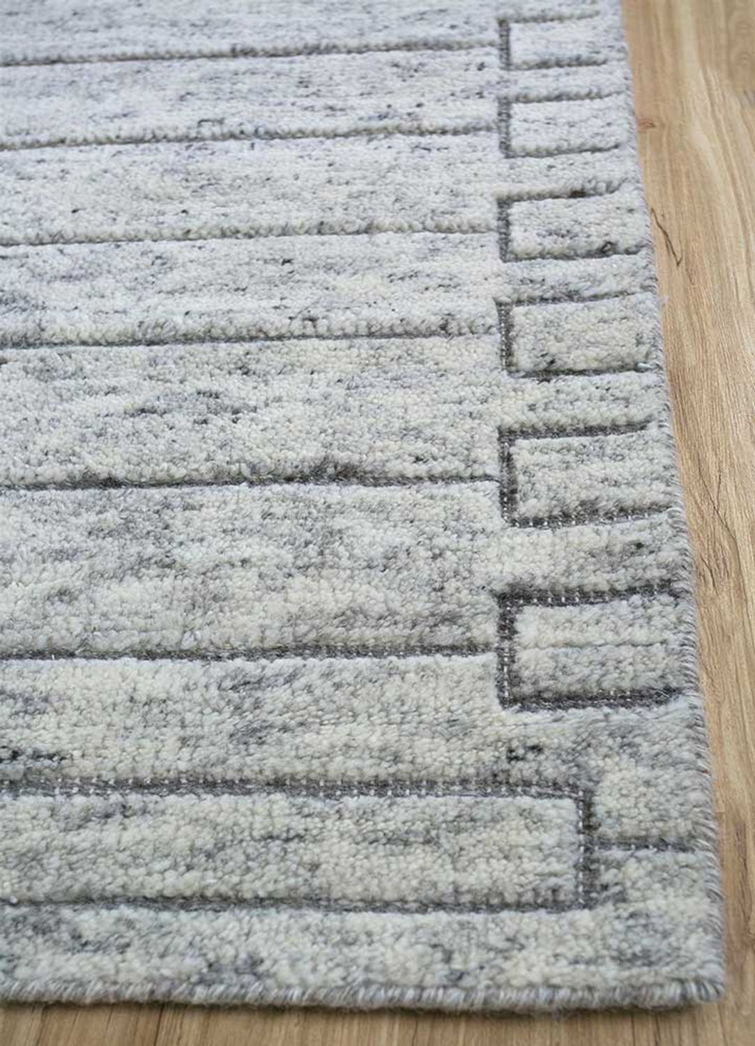 Tapis en laine - 300 x 240 cm - gris