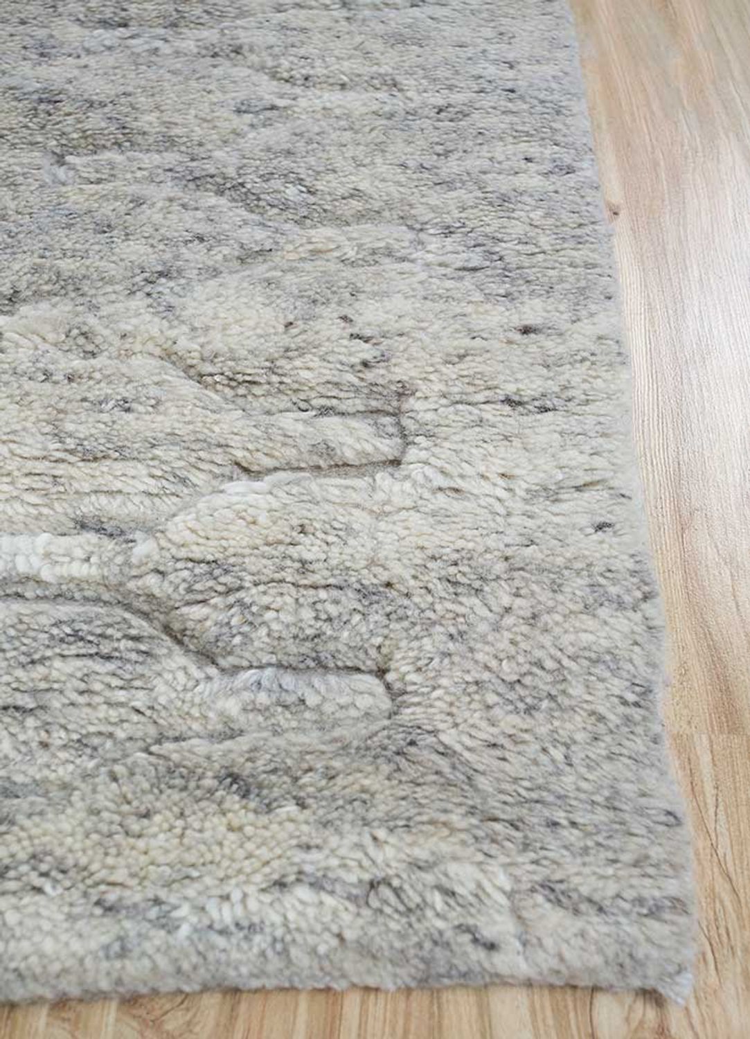 Tapis en laine - 300 x 240 cm - gris clair