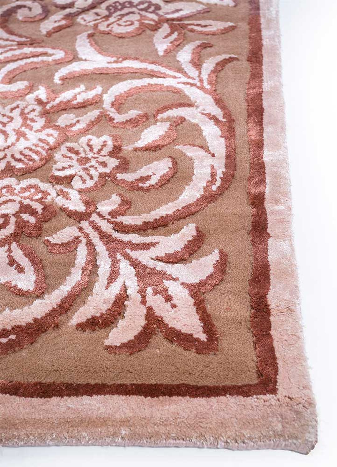 Tapis en laine - 300 x 240 cm - rouge clair