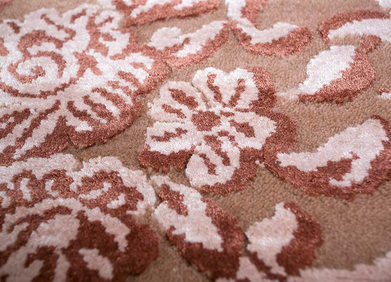 Tapis en laine - 300 x 240 cm - rouge clair