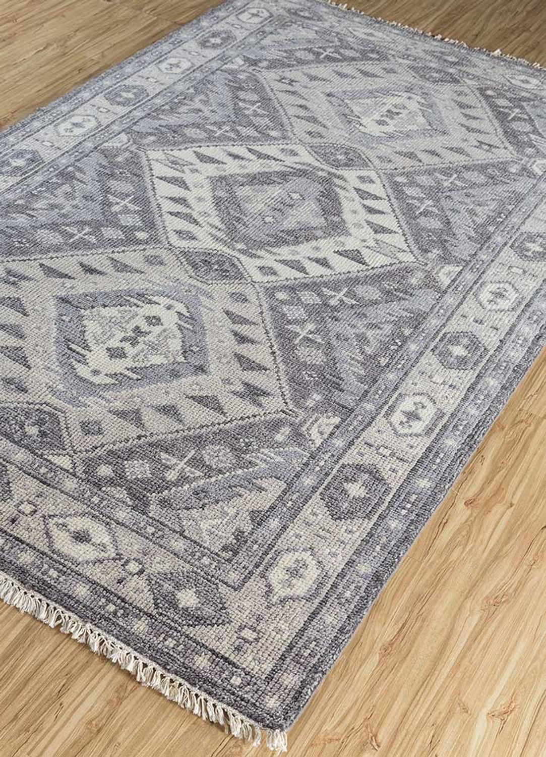 Tapis en laine - 300 x 200 cm - gris clair