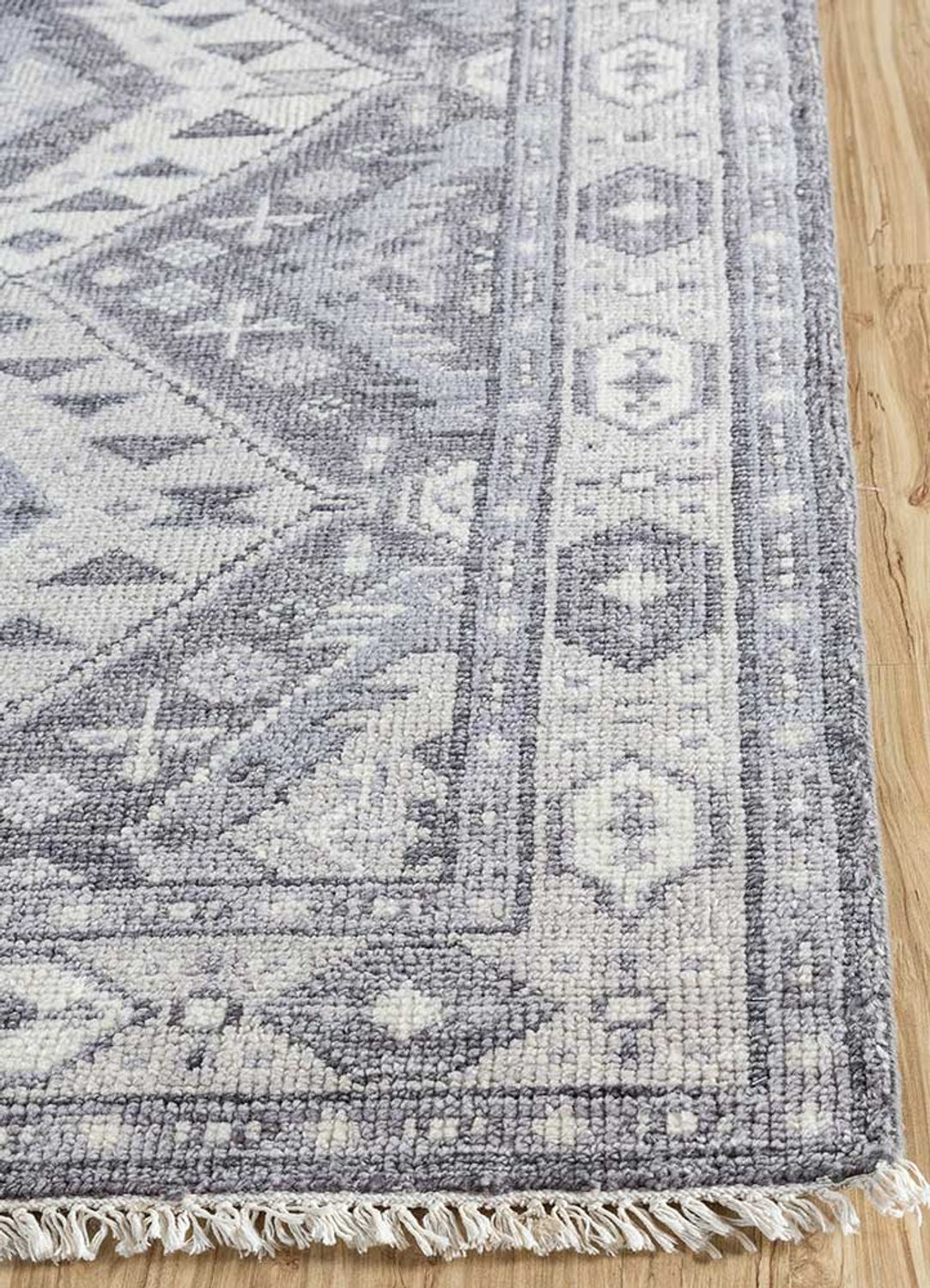 Tapis en laine - 300 x 200 cm - gris clair