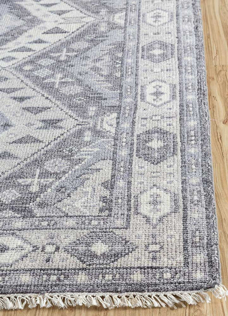 Tapis en laine - 300 x 200 cm - gris clair