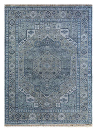 Tapis en laine - 300 x 200 cm - bleu foncé