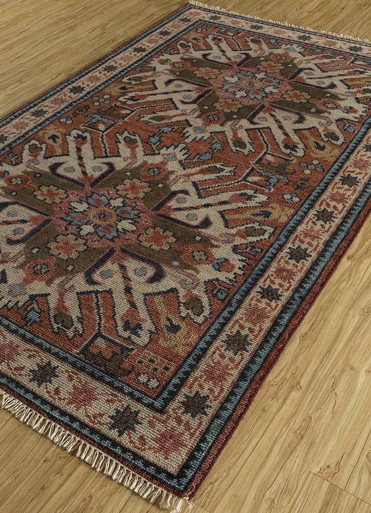 Tapis en laine - 300 x 200 cm - orange