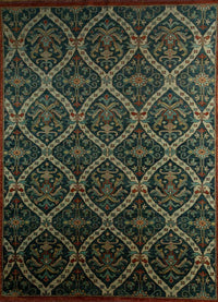 Tapis en laine - 300 x 200 cm - vert foncé