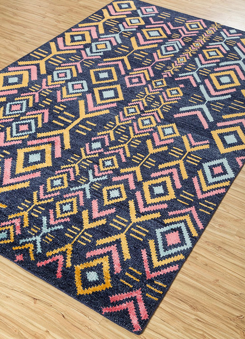 Tapis en laine - 300 x 200 cm - bleu