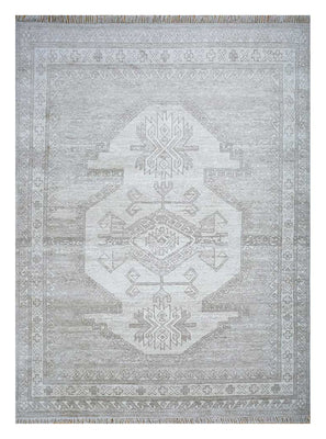 Tapis en laine - 300 x 240 cm - gris clair