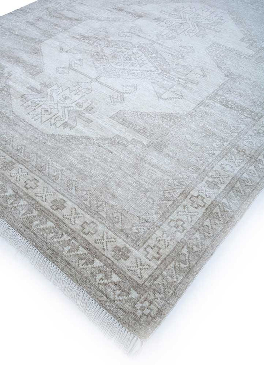 Tapis en laine - 300 x 240 cm - gris clair