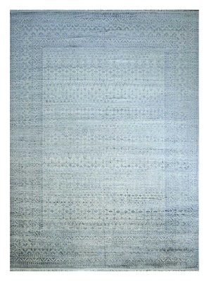 Tapis en laine - 435 x 360 cm - bleu clair