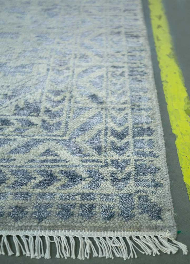 Tapis en laine - 435 x 360 cm - bleu clair