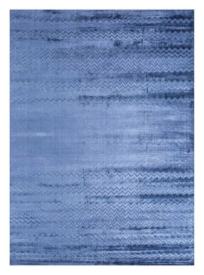Tapis en viscose - 300 x 240 cm - bleu